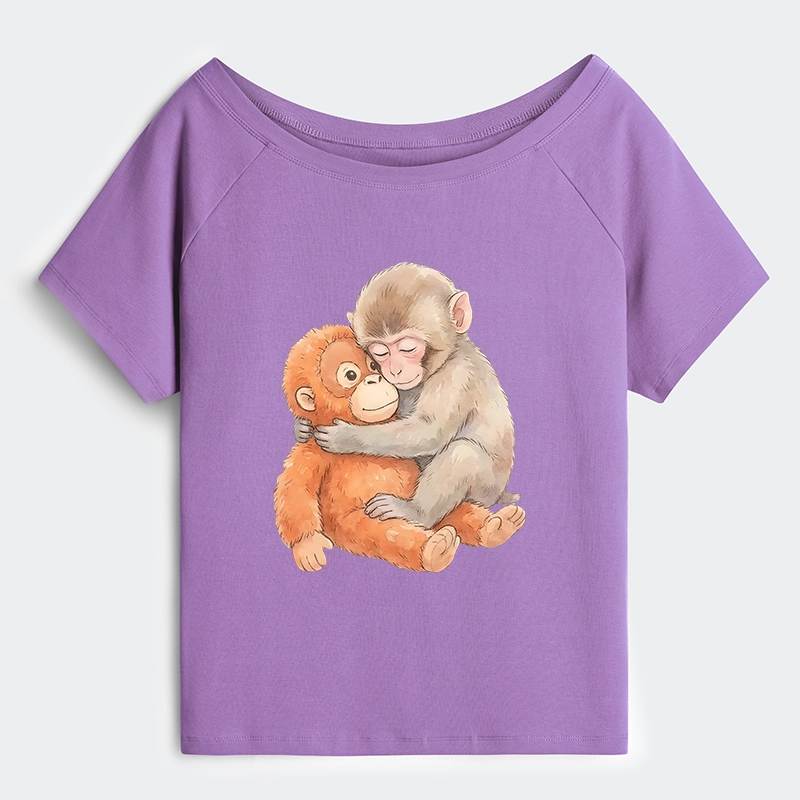 Tokyo-Tiger Poor Punch Off Shoulder T-Shirt