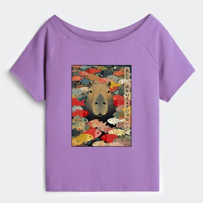 Tokyo-Tiger Am I Too Lovable? Off Shoulder T-Shirt