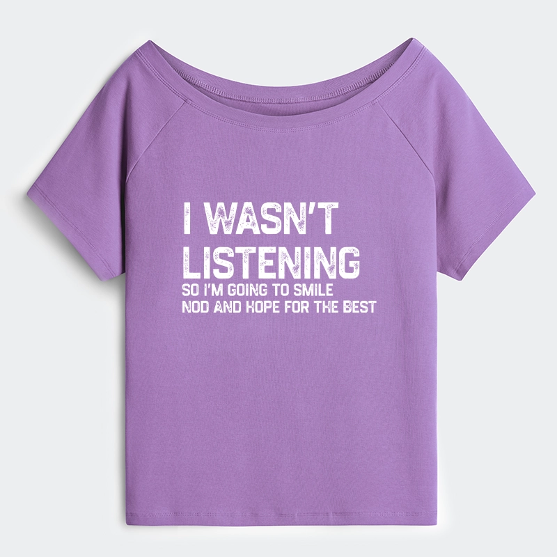 Tokyo-Tiger Indifferent To Everything Off Shoulder T-Shirt