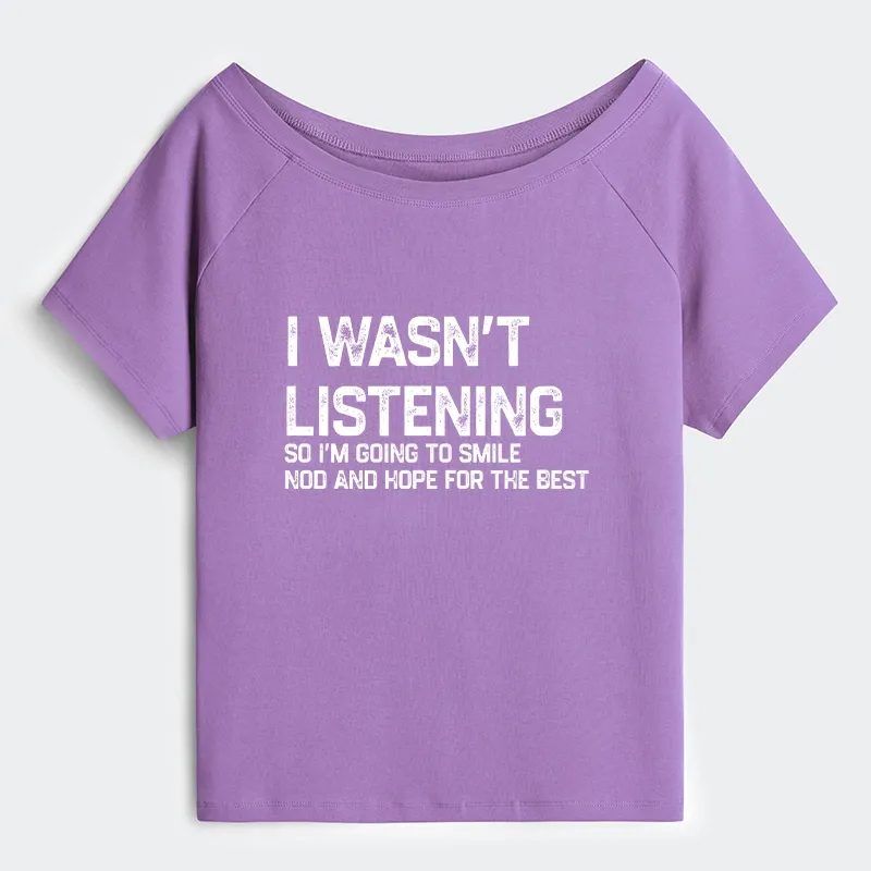 Tokyo-Tiger Indifferent To Everything Off Shoulder T-Shirt