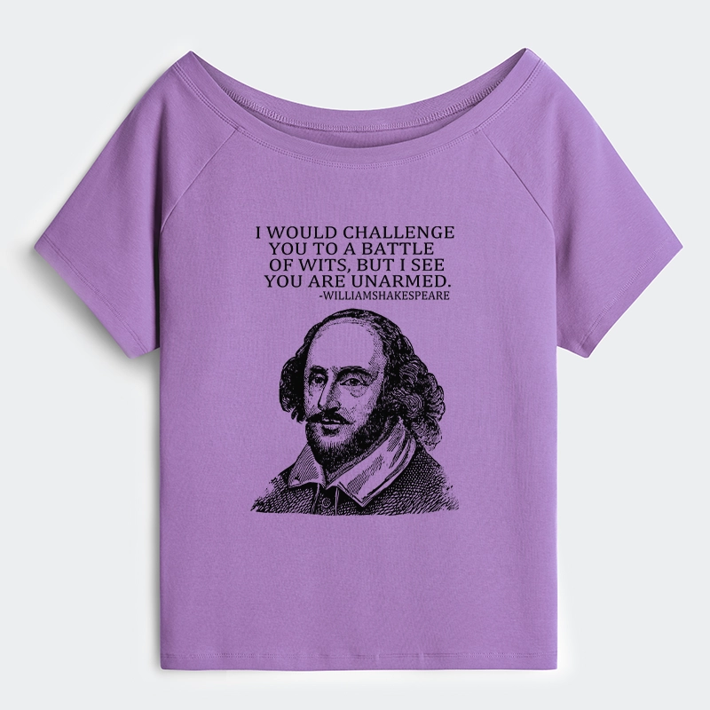 Tokyo-Tiger Your Intelligence Is Inferior To Mine Off Shoulder T-Shirt