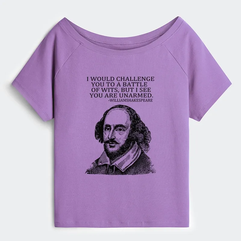 Tokyo-Tiger Your Intelligence Is Inferior To Mine Off Shoulder T-Shirt