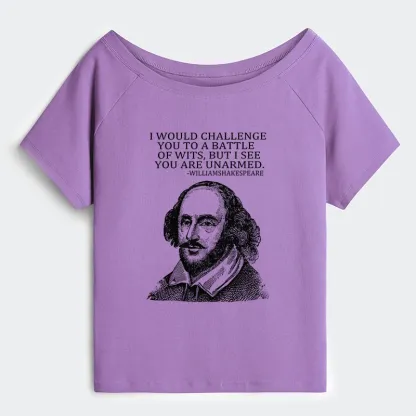 Tokyo-Tiger Your Intelligence Is Inferior To Mine Off Shoulder T-Shirt