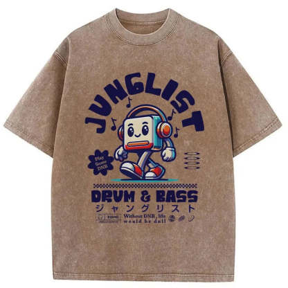 Tokyo-Tiger Junglist DNB Japan Washed T-Shirt Sale – tokyo-tiger