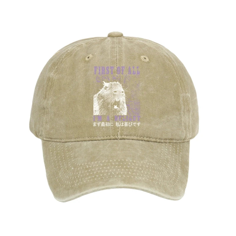 Tokyo-Tiger First Of All I'm A Delight Washed Cap