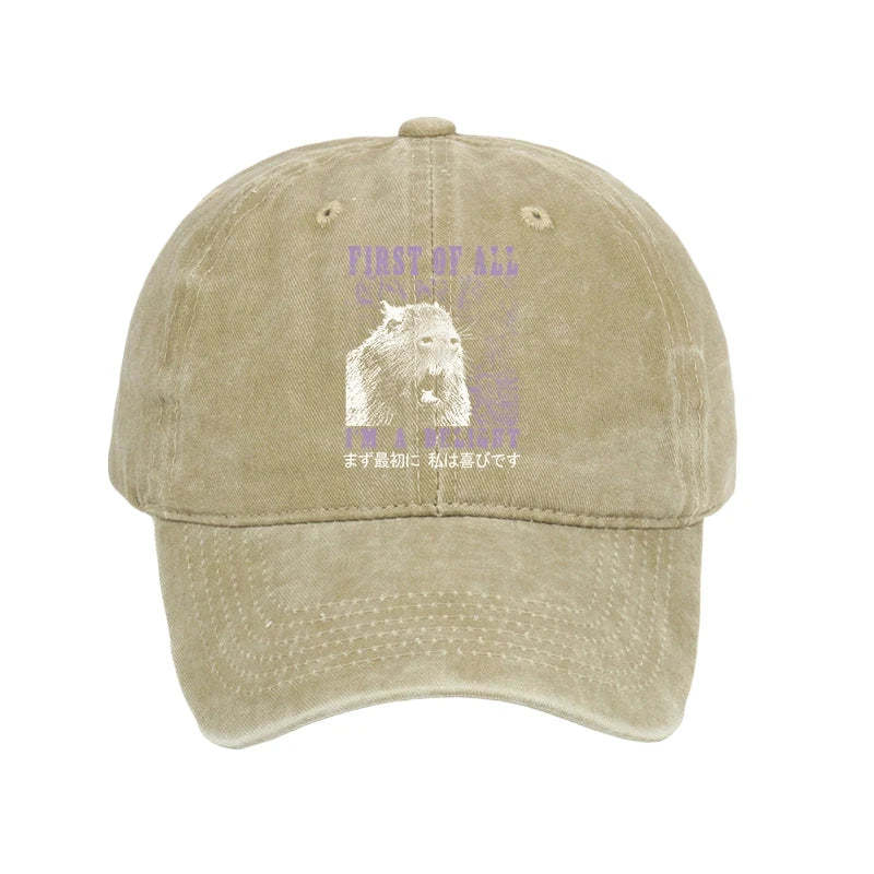 Tokyo-Tiger First Of All I'm A Delight Washed Cap