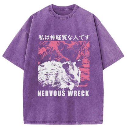 Tokyo-Tiger Nervous Wreck Washed T-Shirt