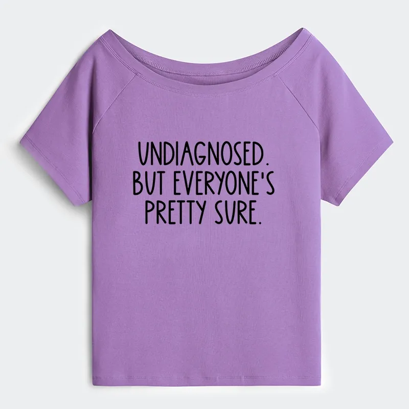 Tokyo-Tiger Self-diagnosed Illness Funny Off Shoulder T-Shirt