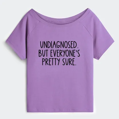 Tokyo-Tiger Self-diagnosed Illness Funny Off Shoulder T-Shirt