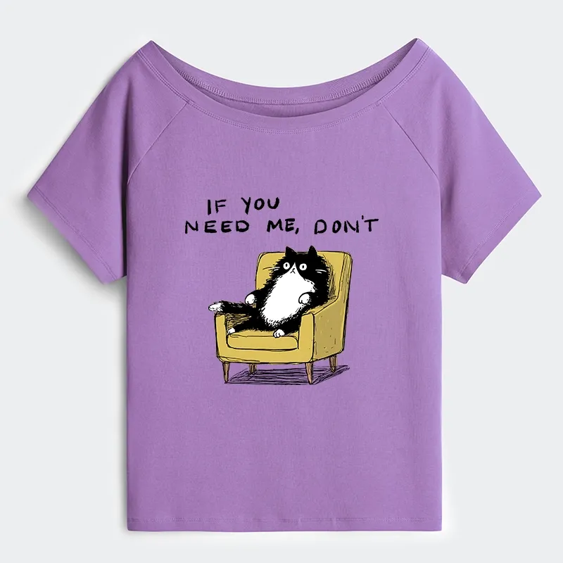 Tokyo-Tiger Unavailable Cat Off Shoulder T-Shirt Sale