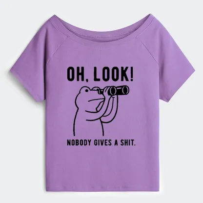 Tokyo-Tiger Frog of Indifference Off Shoulder T-Shirt