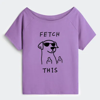 Tokyo-Tiger Rebellious Dog Off Shoulder T-Shirt