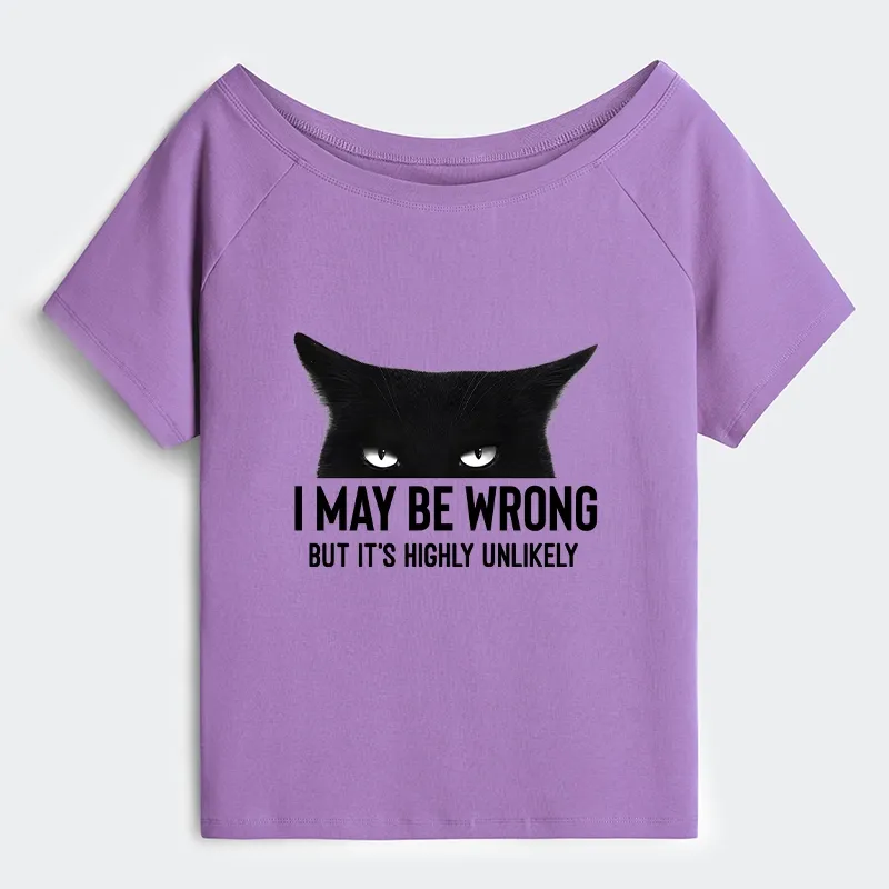 Tokyo-Tiger Cat Can Do No Wrong Off Shoulder T-Shirt