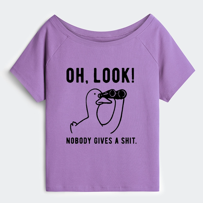 Tokyo-Tiger No One Cares About The Duck Off Shoulder T-Shirt