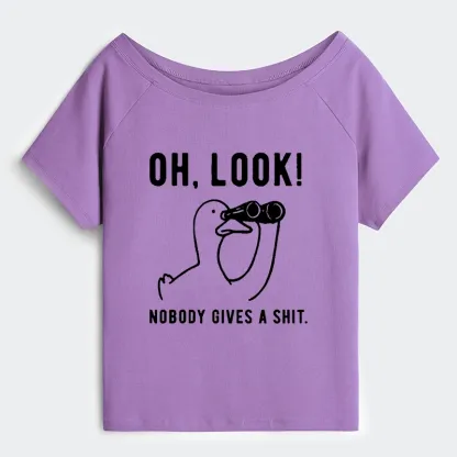 Tokyo-Tiger No One Cares About The Duck Off Shoulder T-Shirt