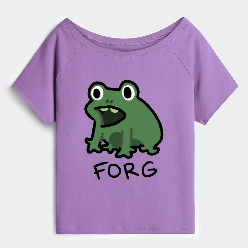 Tokyo-Tiger Funny Forg Japan Off Shoulder T-Shirt Sale