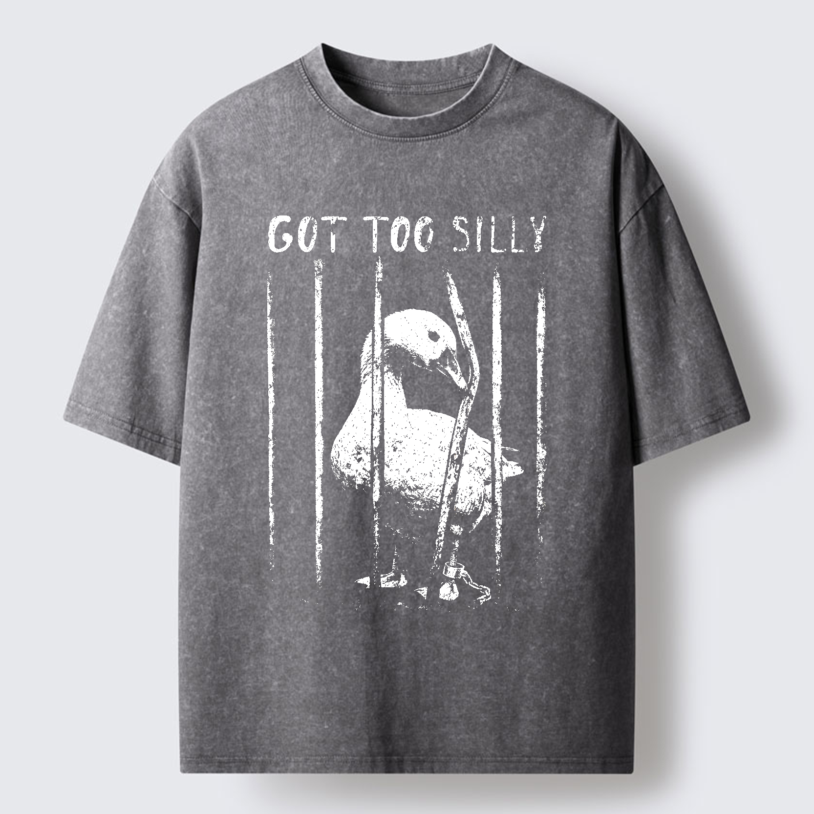 Tokyo-Tiger Got Too Silly Goose Washed T-Shirt