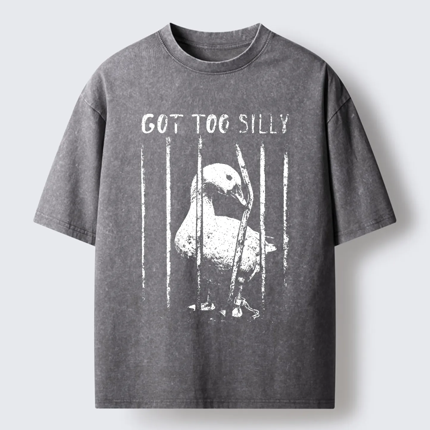 Tokyo-Tiger Got Too Silly Goose Washed T-Shirt