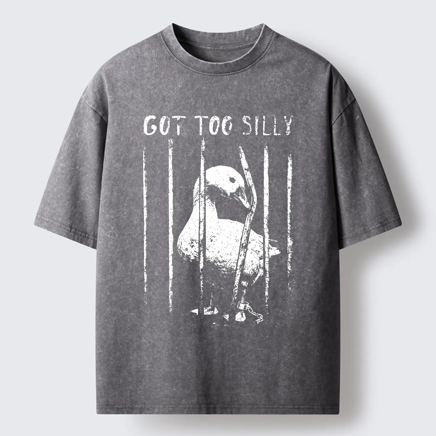 Tokyo-Tiger Got Too Silly Goose Washed T-Shirt