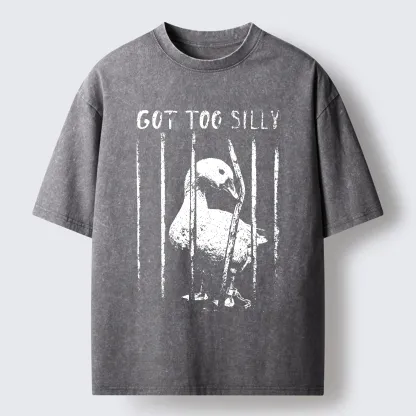 Tokyo-Tiger Got Too Silly Goose Washed T-Shirt