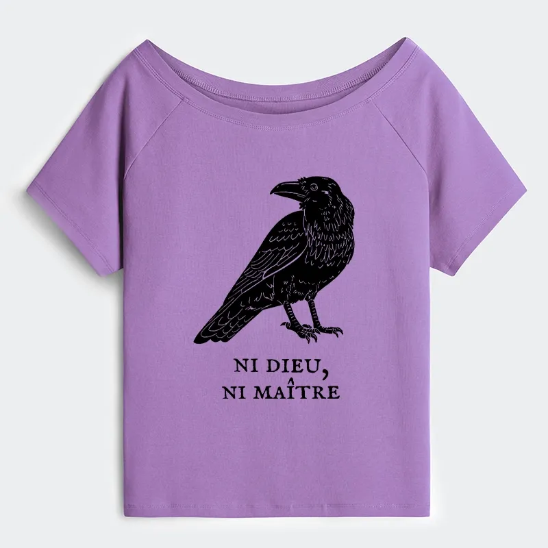 Tokyo-Tiger Crow Have A Strong Sense Of Self Off Shoulder T-Shirt