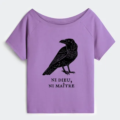 Tokyo-Tiger Crow Have A Strong Sense Of Self Off Shoulder T-Shirt