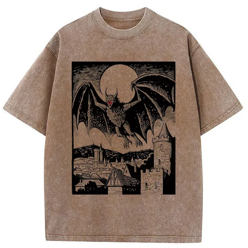 Tokyo-Tiger Horrible Demon Washed T-Shirt