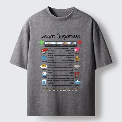 Tokyo-Tiger Japanese Culture Catalog Washed T-Shirt