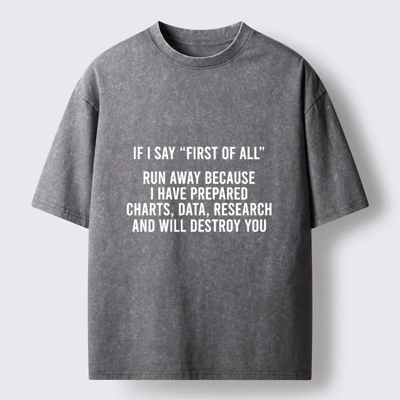 Tokyo-Tiger First Of All Debate Meme Washed T-Shirt