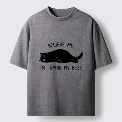 Tokyo-Tiger When Life Is Hard Nap First Washed T-Shirt