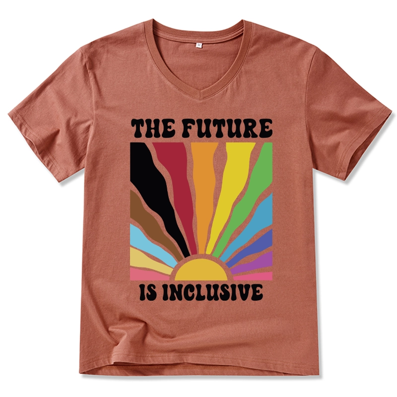 Tokyo-Tiger Pride Future Is Inclusive V-Neck Classic T-Shirt