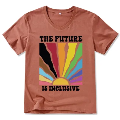 Tokyo-Tiger Pride Future Is Inclusive V-Neck Classic T-Shirt