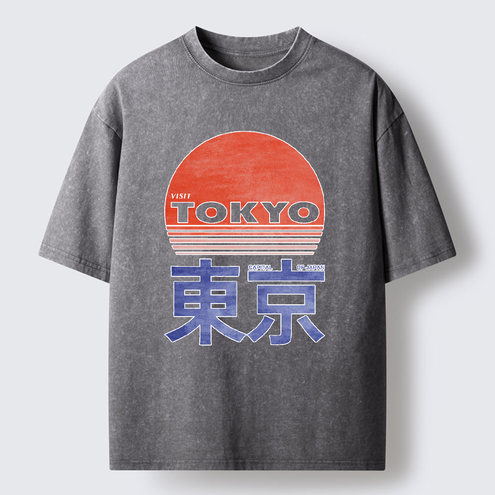 Tokyo-Tiger City Of The Rising Sun Washed T-Shirt
