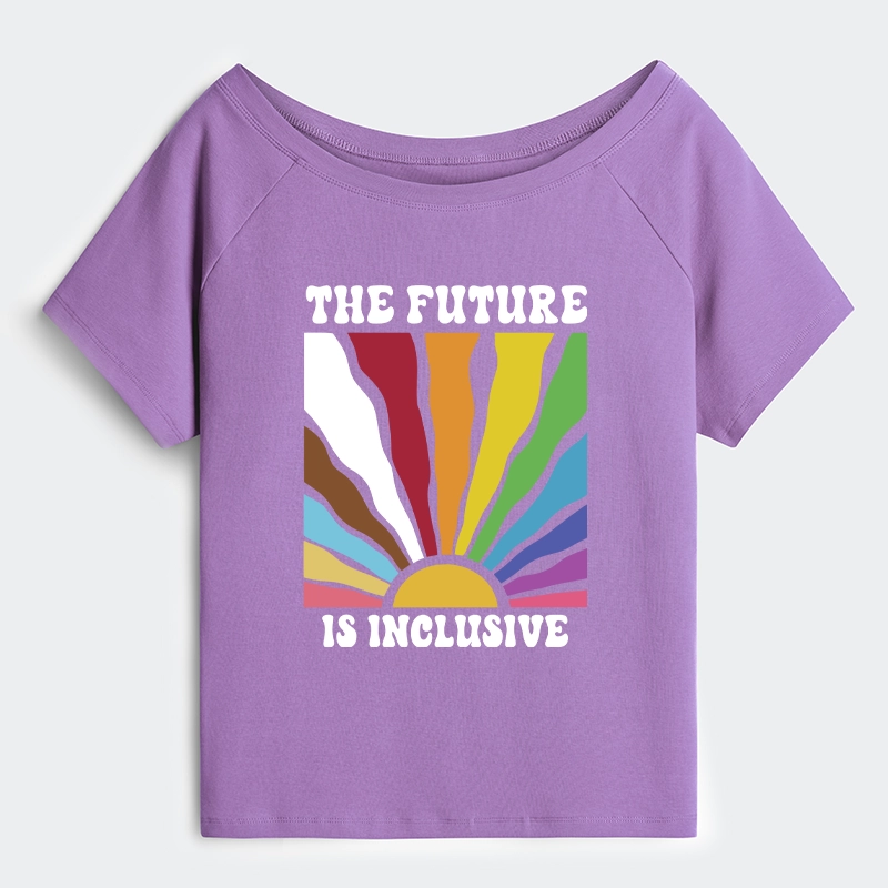Tokyo-Tiger Pride Future Is Inclusive Off Shoulder T-Shirt