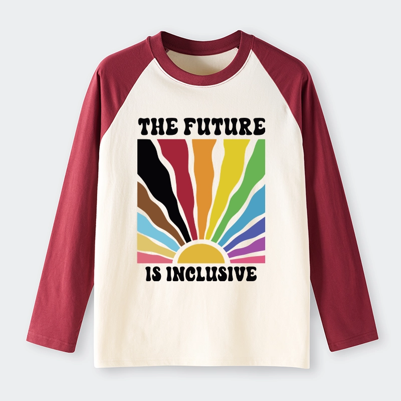 Tokyo-Tiger Pride Future Is Inclusive Raglan Long Sleeve T-shirt