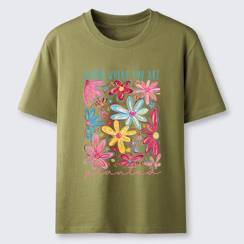 Tokyo-Tiger Positive Flower Vibe Classic T-Shirt