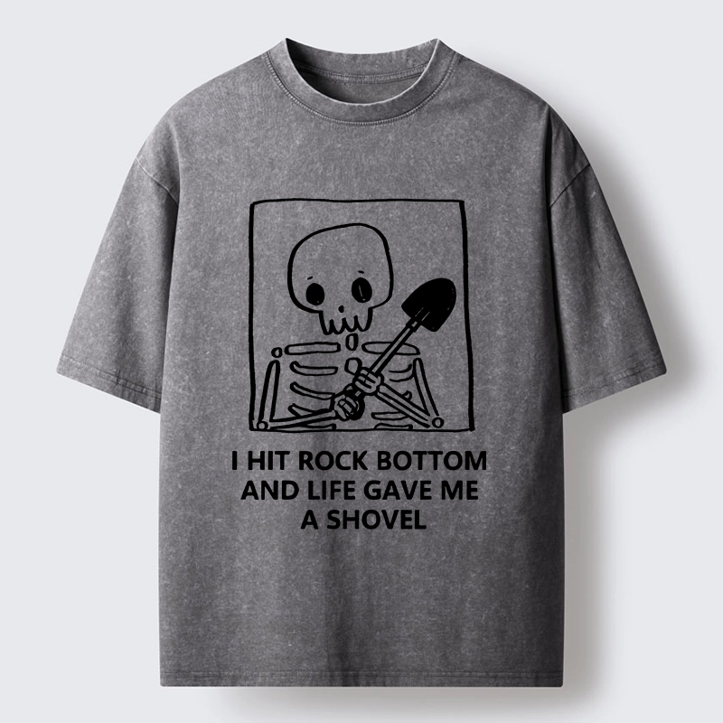 Tokyo-Tiger Relatable Skeleton Life Meme Washed T-Shirt