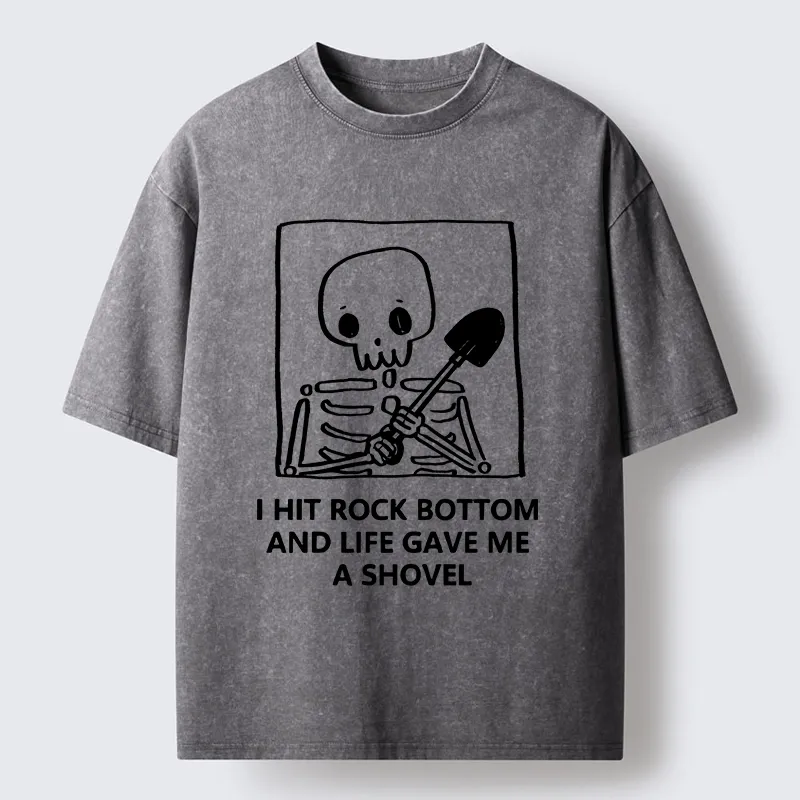 Tokyo-Tiger Relatable Skeleton Life Meme Washed T-Shirt