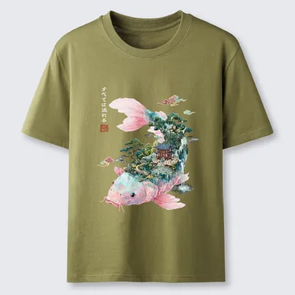 Tokyo-Tiger Journey Of The Flowing Koi Classic T-Shirt