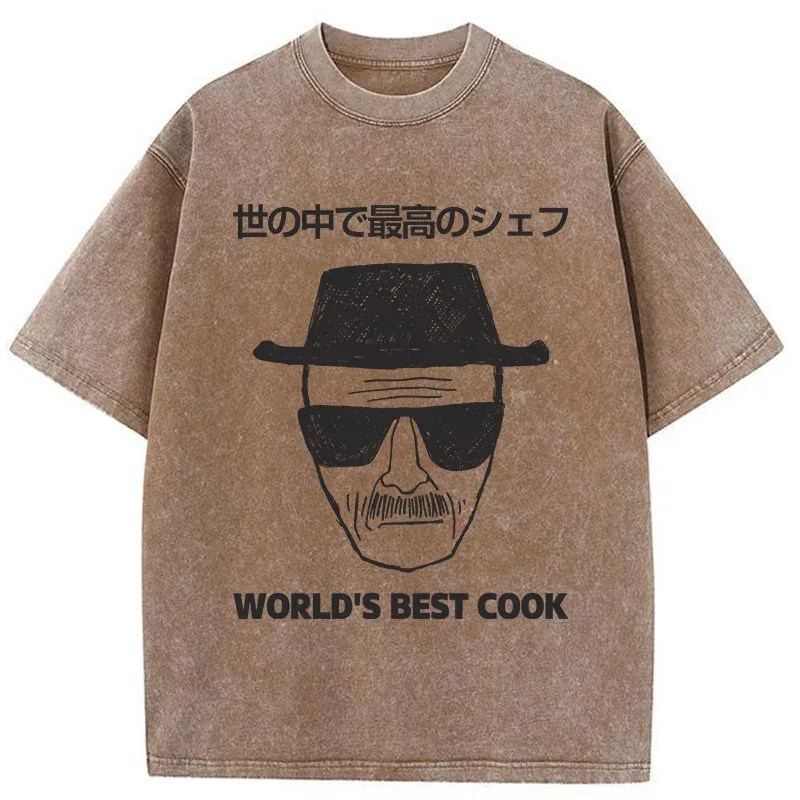 Tokyo-Tiger World's Best Cook Washed T-Shirt