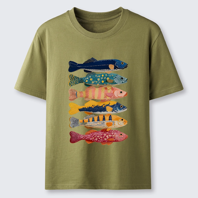 Tokyo-Tiger Colorful Fish Art Collection Classic T-Shirt