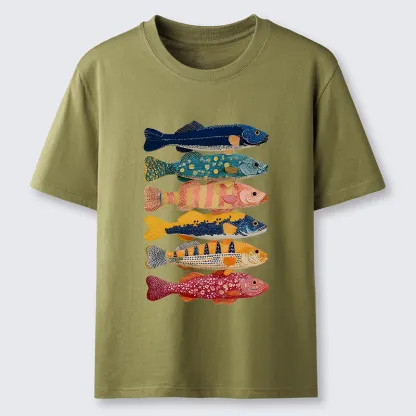 Tokyo-Tiger Colorful Fish Art Collection Classic T-Shirt