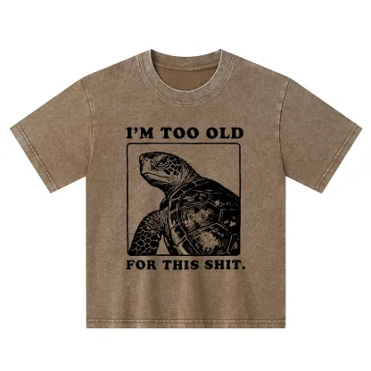 Tokyo-Tiger Turtle I Quit Meme Energy Washed T-Shirt