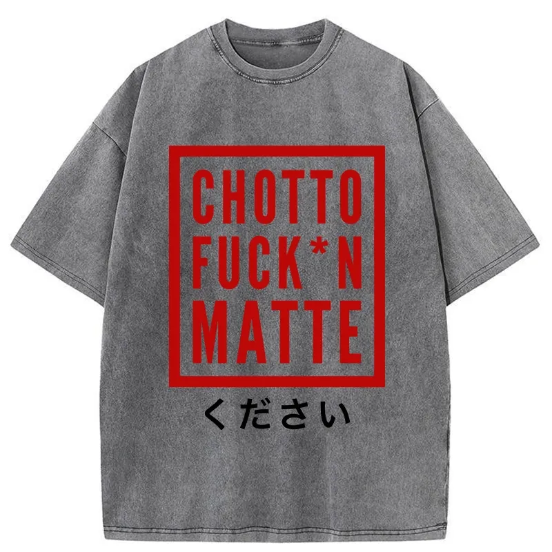 Tokyo-Tiger Japanese Chotto Matte Washed T-Shirt