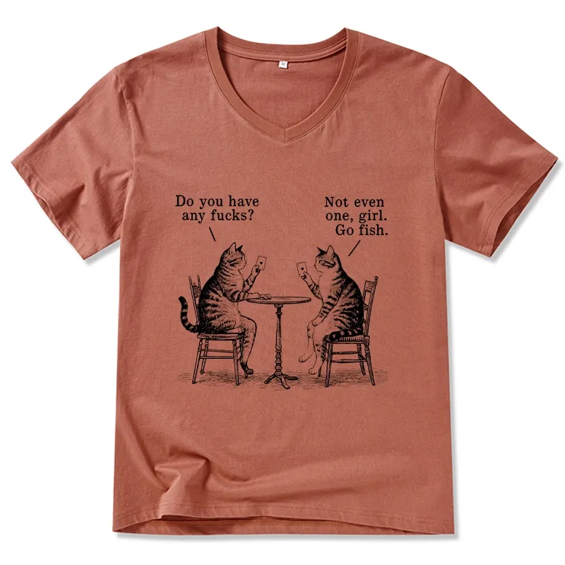 Tokyo-Tiger Cat Poker Night V-Neck Classic T-Shirt