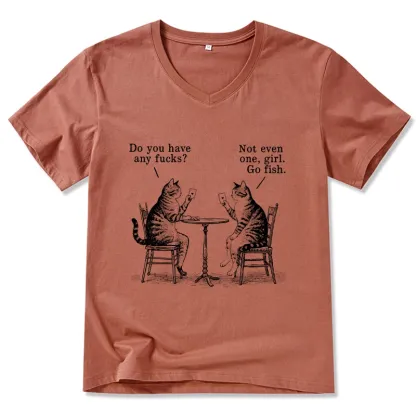 Tokyo-Tiger Cat Poker Night V-Neck Classic T-Shirt