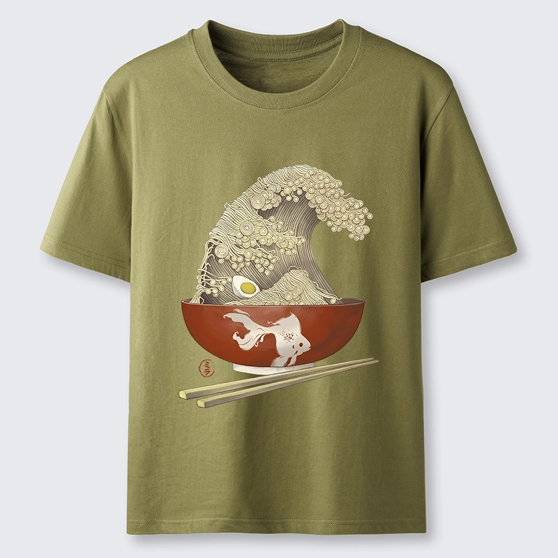 Tokyo-Tiger Kanagawa Noodle Wave Food Art Classic T-Shirt