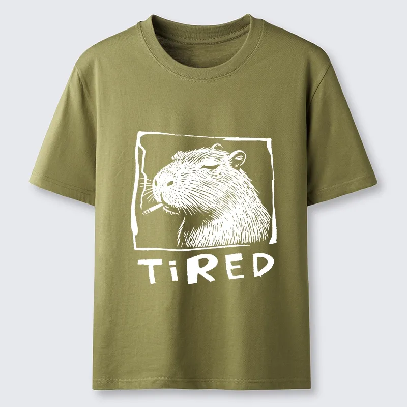 Tokyo-Tiger Tired Life Funny Capybara Art Classic T-Shirt
