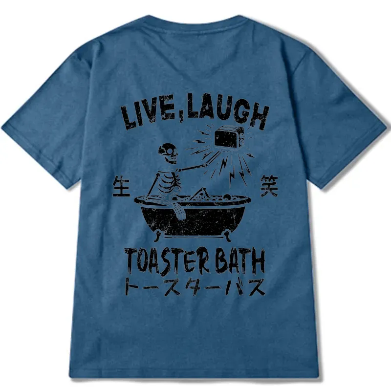 Tokyo-Tiger Funny Electric Shock Skeleton Back Classic T-Shirt