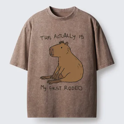 Tokyo-Tiger First Rodeo Capybara Washed T-Shirt